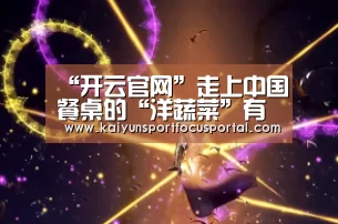 “开云官网”走上中国餐桌的“洋蔬菜”有哪些？(图1)